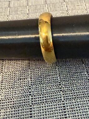 Stainless steel Classic Gold Band Ring